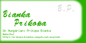 bianka prikopa business card